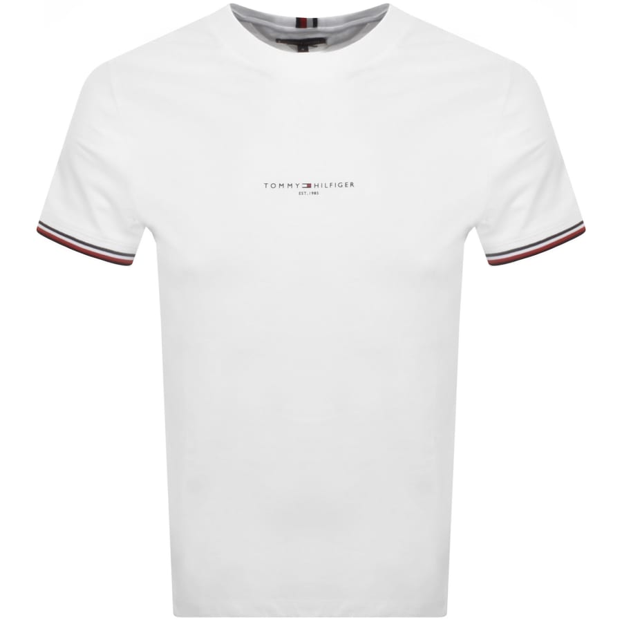 Tommy Hilfiger Tipped T Shirt White Mainline Menswear Canada